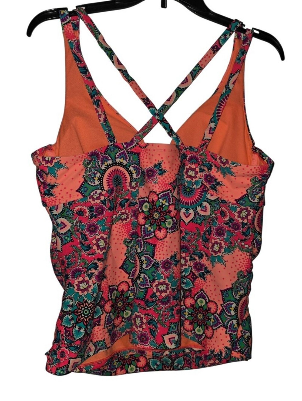 Catalina Colorful Tankini Top Size 1X (16W) - Picture 3 of 6